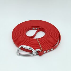 Longe Biothane 10 m Rouge en 16 mm