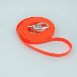 Longe Biothane 5,5 m Orange néon en 16 mm