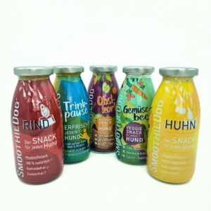 Smoothies pour chiens – Plusieurs saveurs –